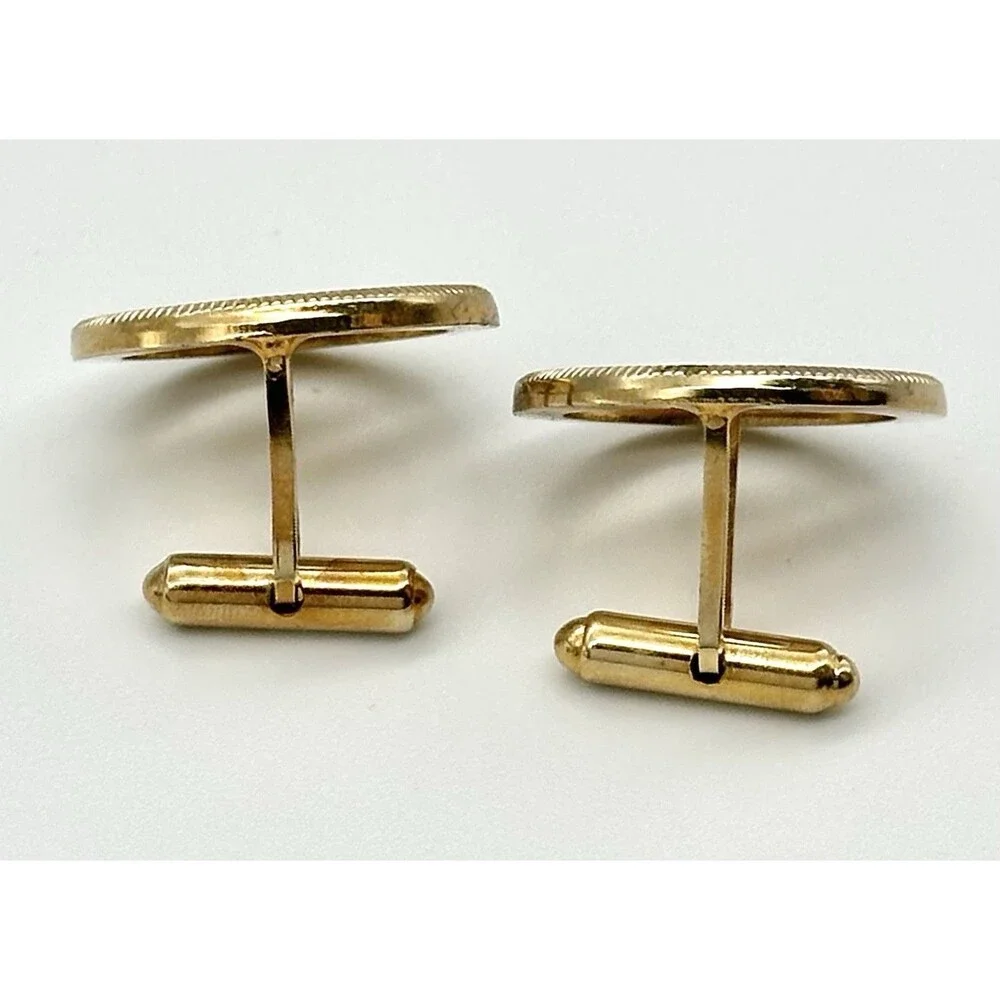 Vintage 1970s Schwinn Bicycle Cufflinks Dealer Promo Cyclist Racing Bike